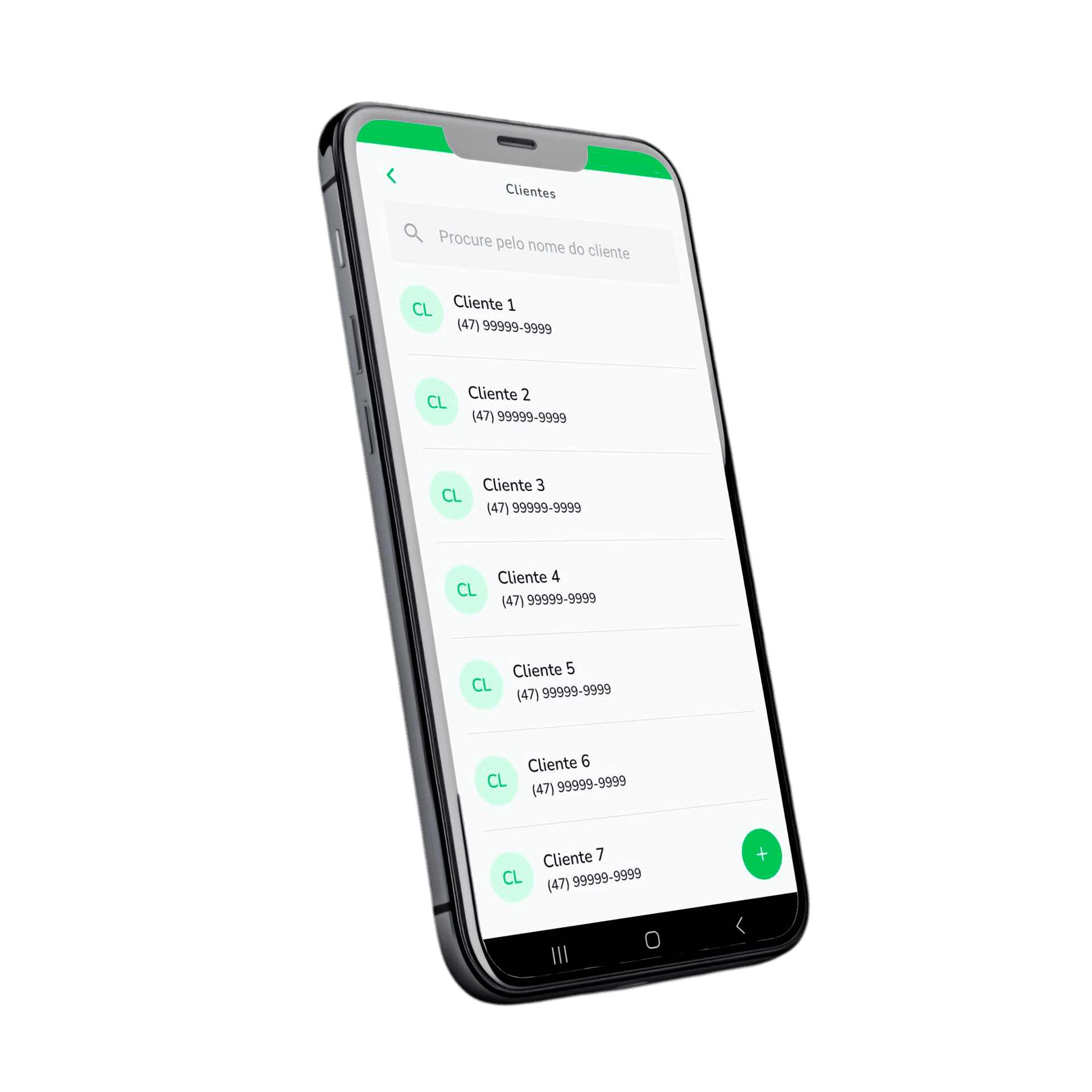 Tela de gestão de clientes do Pet Simples